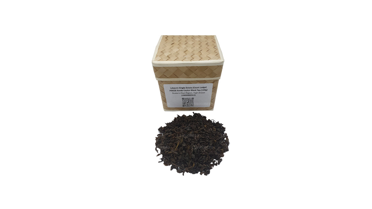 Lakpura Single Estate (Court Lodge) Tè nero di Ceylon di grado PEKOE (100 g)