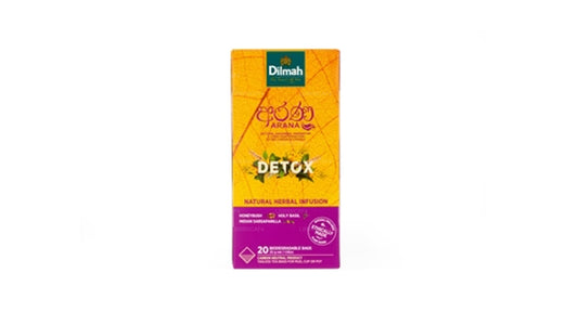 Infuso di erbe naturali Dilmah Arana Detox (20 bustine di tè senza etichetta)