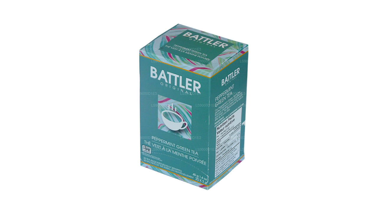 Tè verde alla menta piperita originale Battler (40 g) 20 bustine di tè