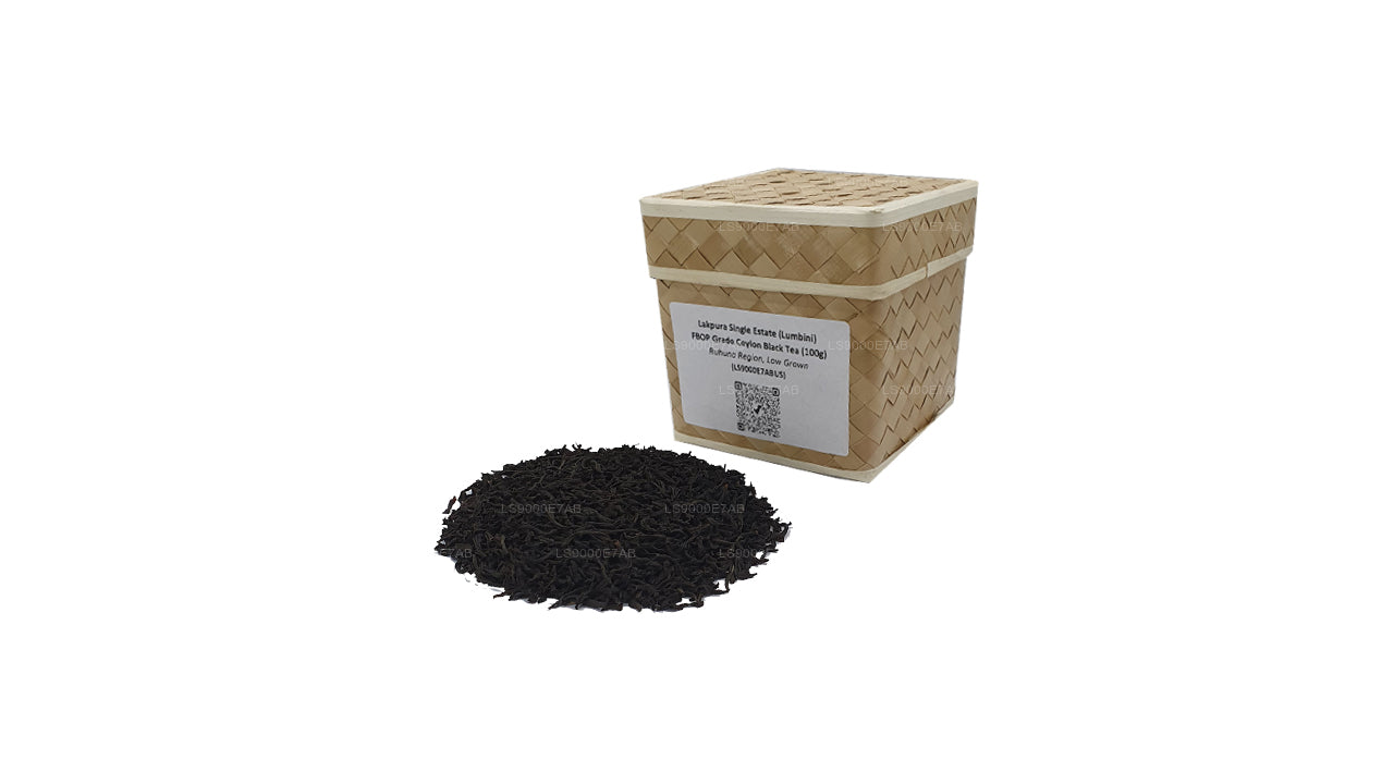 Tè nero di Ceylon di grado FBOP Lakpura Single Estate (Lumbini) (100 g)