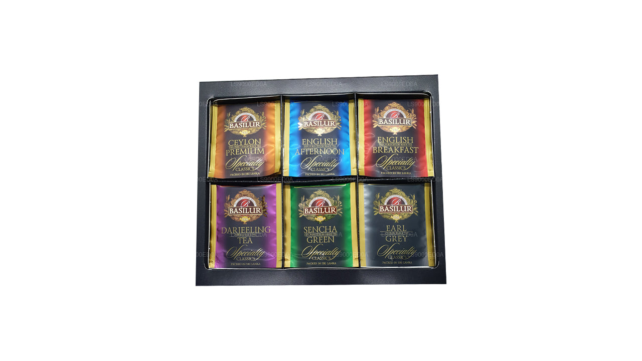 Basilur, confezione regalo assortita Specialty Classics (115 g), 60 bustine di tè con buste