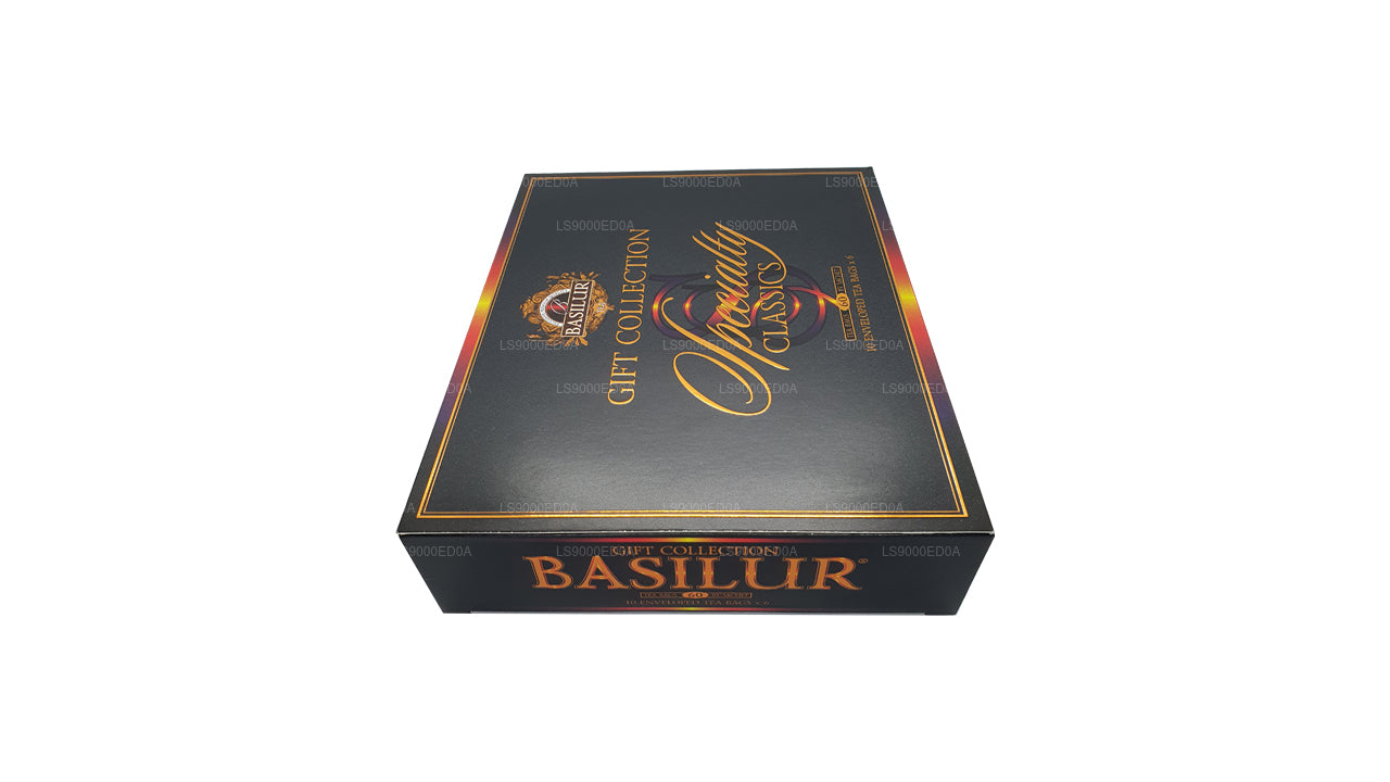 Basilur, confezione regalo assortita Specialty Classics (115 g), 60 bustine di tè con buste