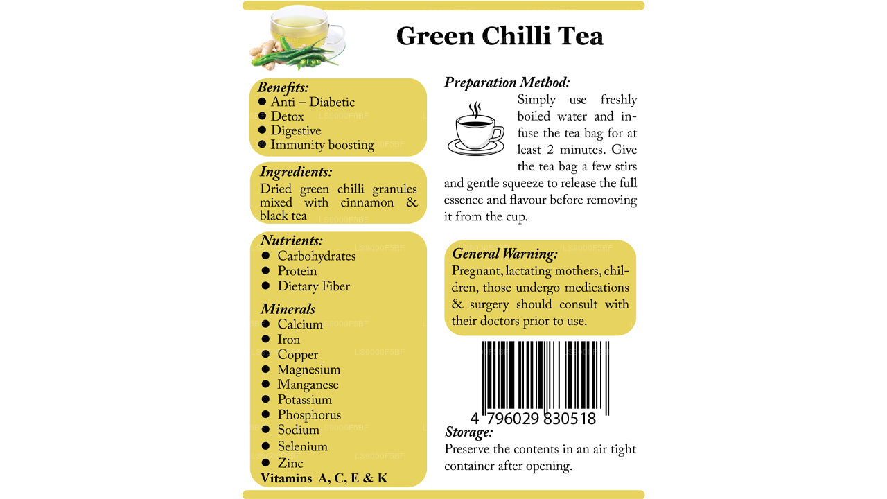 Lifetone Green Chilli Tea (40g)