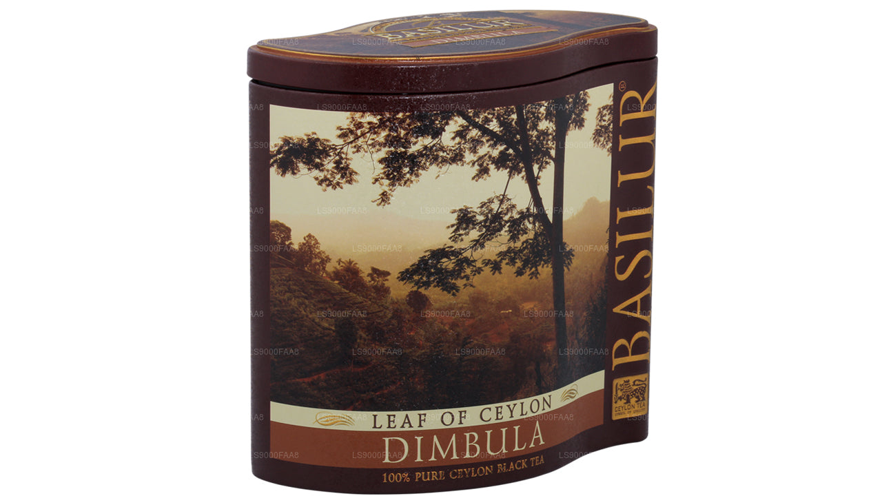 Contenitore «Dimbula» a forma di foglia di basilur di Ceylon, 100 g