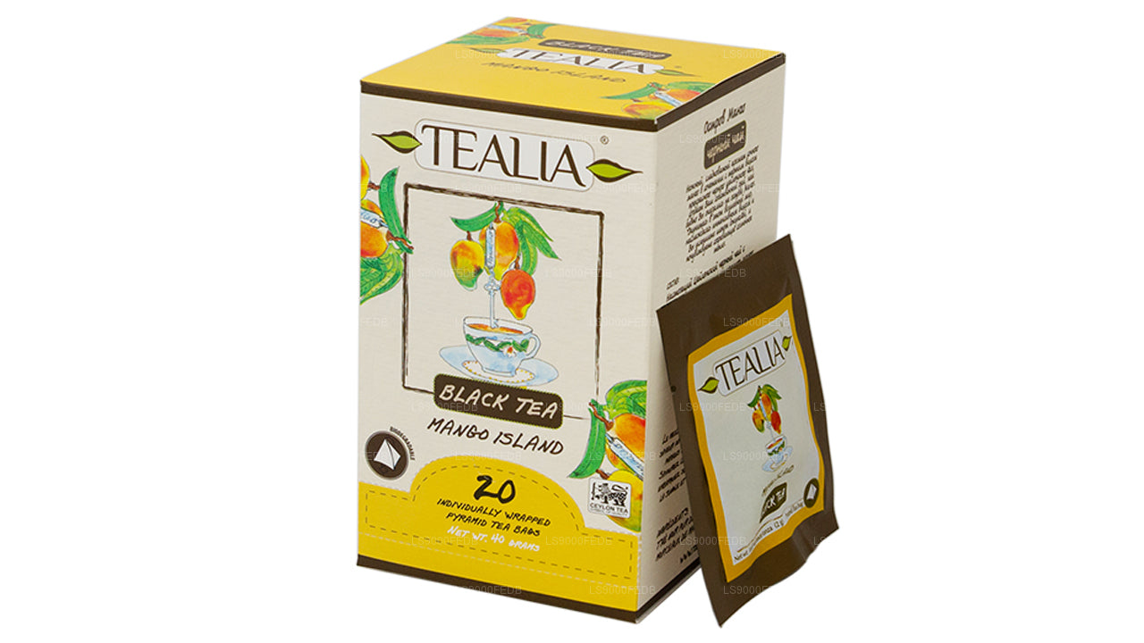 Tealia Mango Island (40g) 20 Pyramid Envelope Sachets