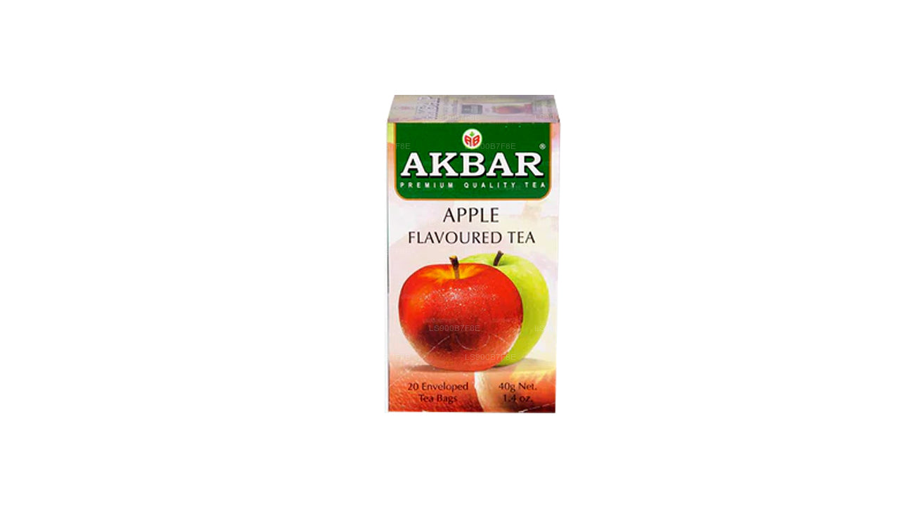 Tè nero di Ceylon aromatizzato alla mela Akbar (40 g) 20 bustine di tè