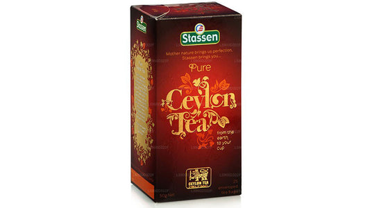 Tè nero puro di Ceylon Stassen (50 g) 25 bustine di tè