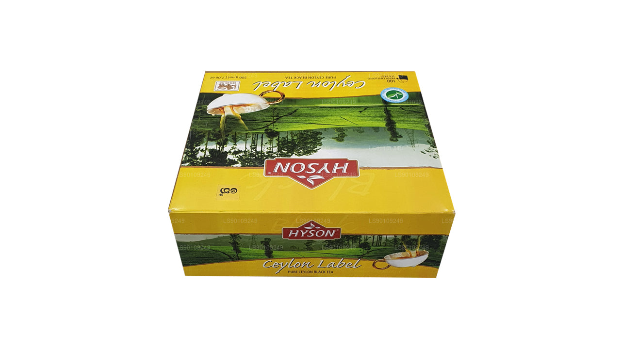 Hyson Ceylon Label BOPF (200 g) 100 bustine di tè