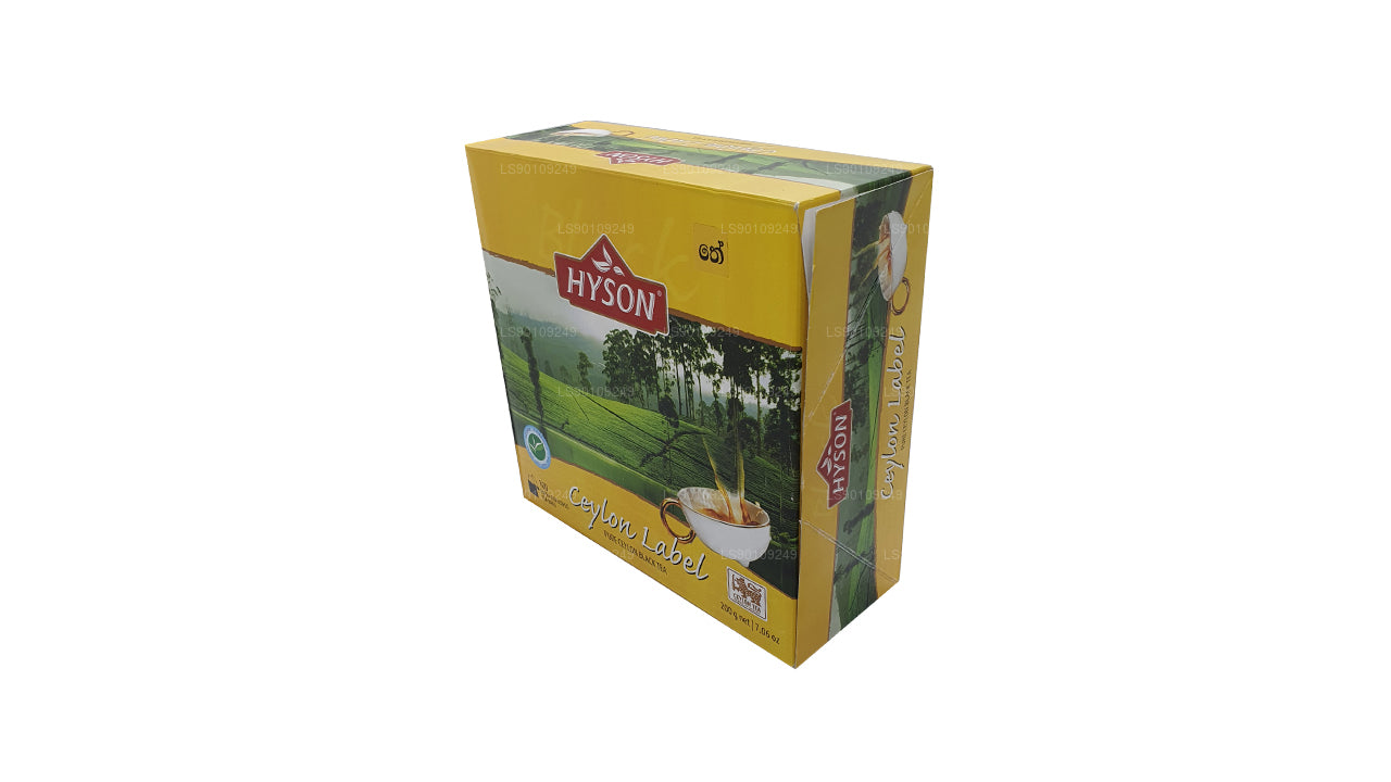 Hyson Ceylon Label BOPF (200 g) 100 bustine di tè