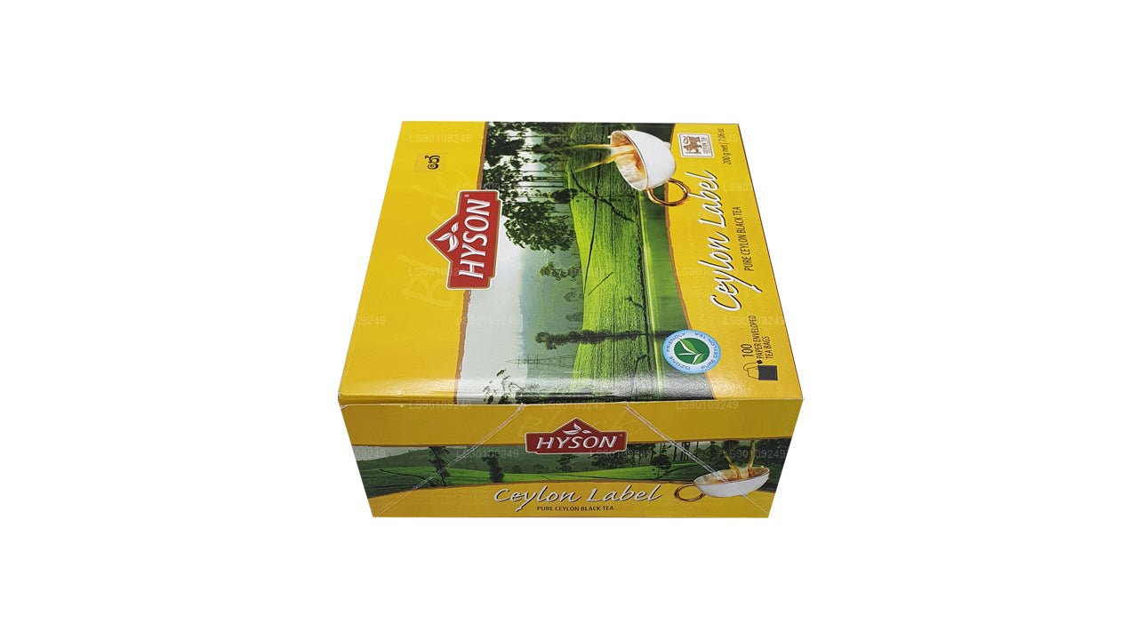 Hyson Ceylon Label BOPF (200 g) 100 bustine di tè