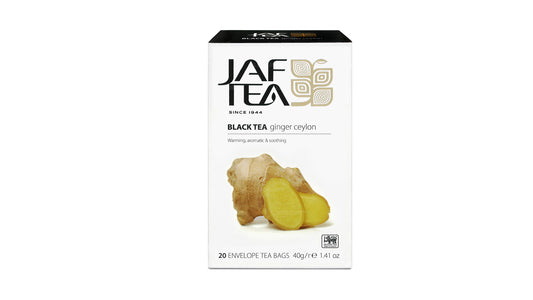 Jaf Tea Pure Spice Collection Tè nero allo zenzero e Ceylon (40 g) 20 bustine di tè