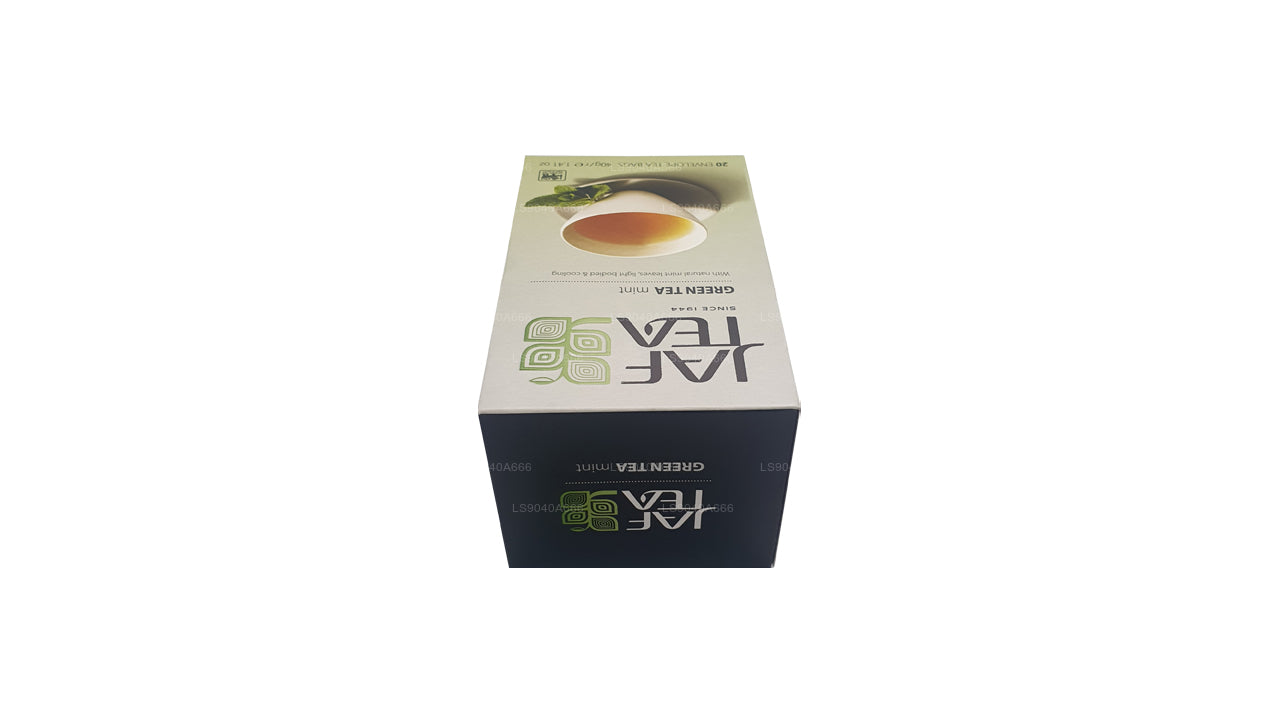 Jaf Tea Pure Green Collection, bustine di tè verde con busta di tè verde e menta (40 g)