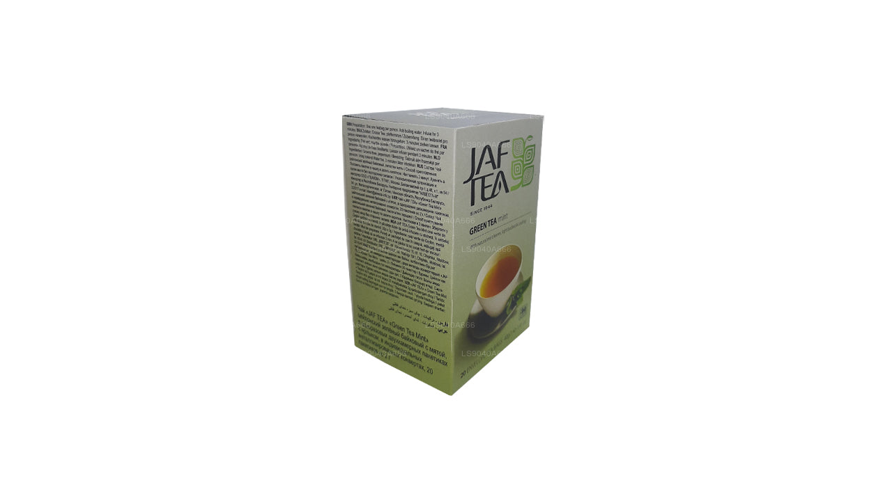 Jaf Tea Pure Green Collection, bustine di tè verde con busta di tè verde e menta (40 g)