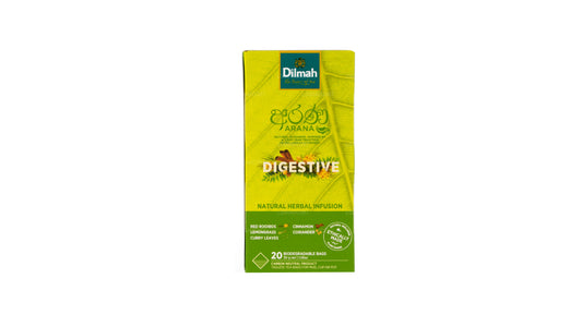 Infuso di erbe naturali Dilmah Arana Digestive Red Rooibos (20 bustine di tè senza etichetta)