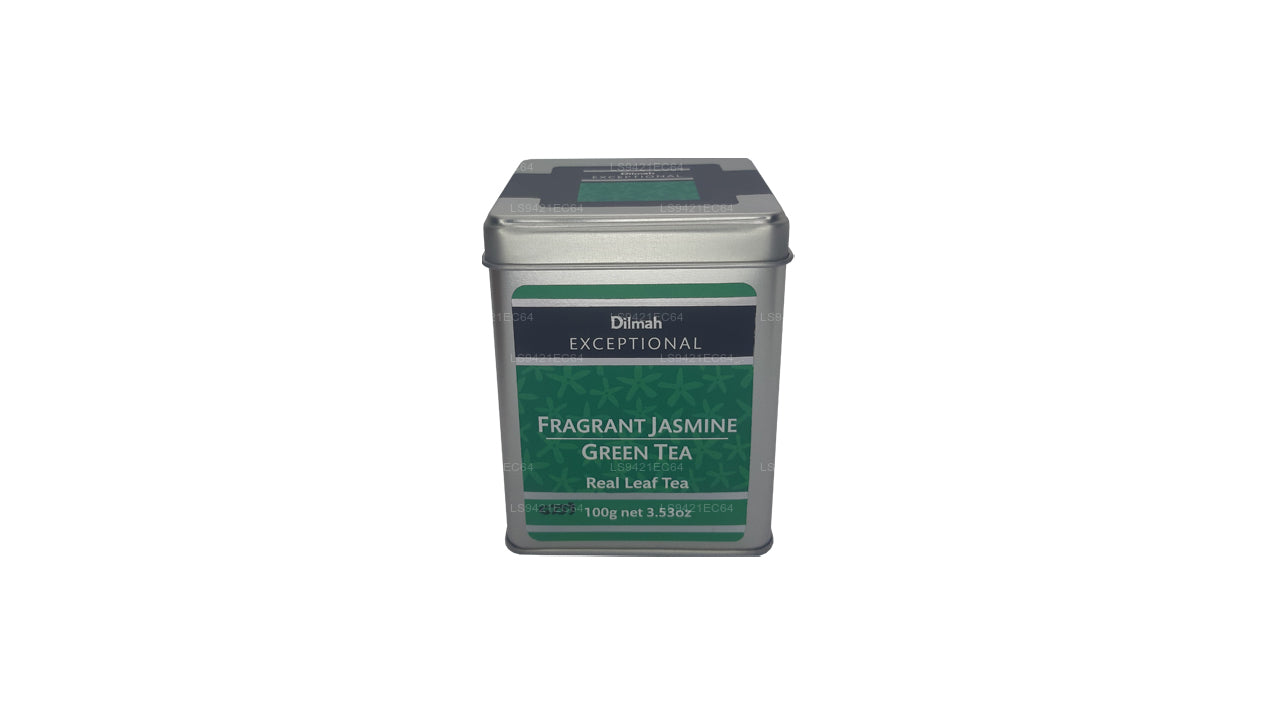 Dilmah Exceptional Fragrant Jasmine Green Tea Real Leaf Tea (100 g)