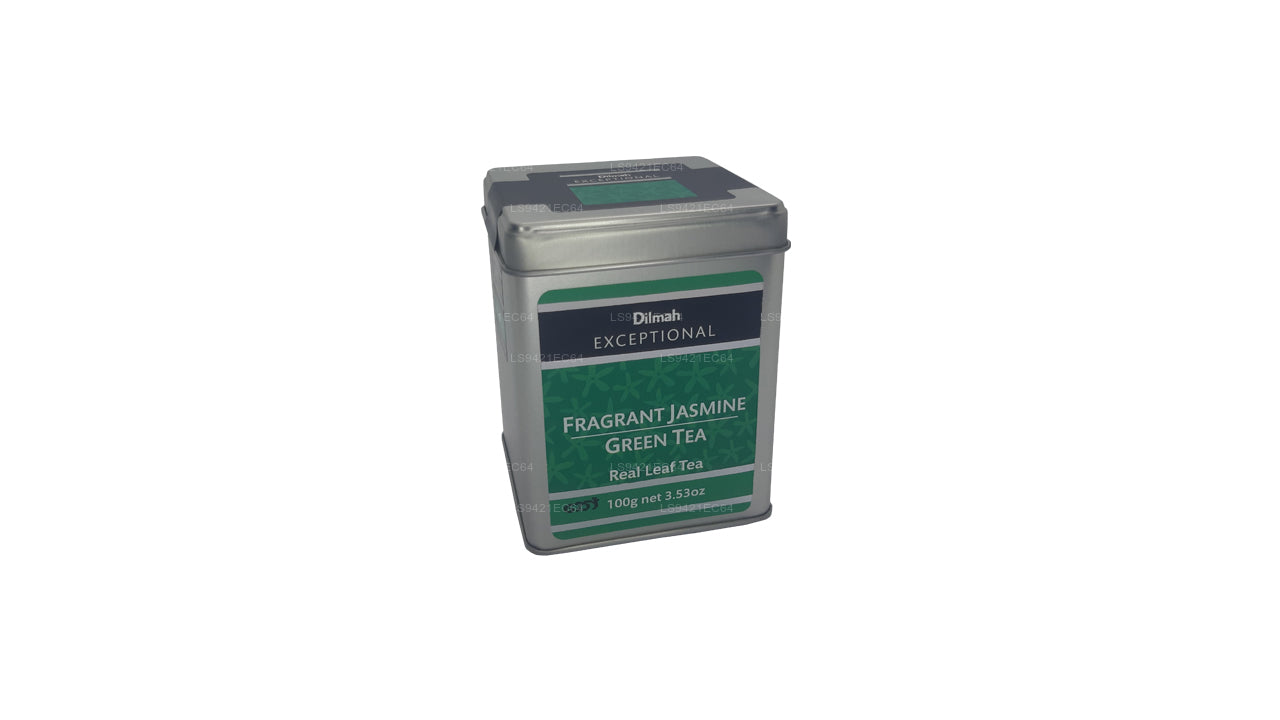 Dilmah Exceptional Fragrant Jasmine Green Tea Real Leaf Tea (100 g)