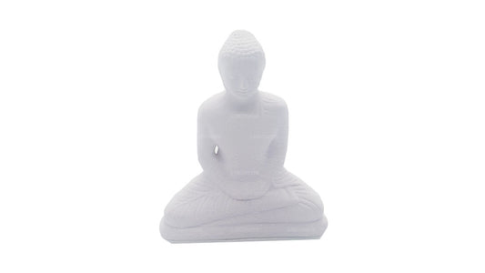Statua di Buddha (colore bianco) per cruscotto auto (7 cm x 3 cm)