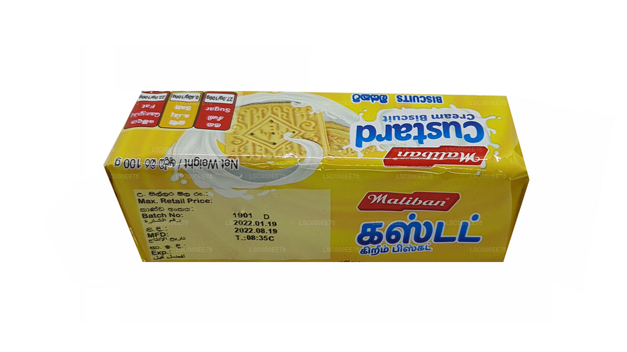 Biscotto per panini con crema pasticcera Maliban (100g)