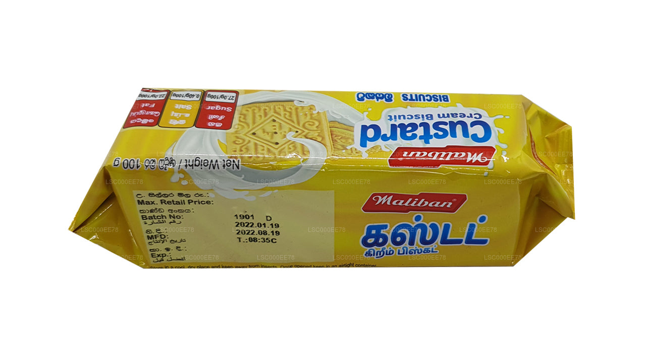 Biscotto per panini con crema pasticcera Maliban (100g)